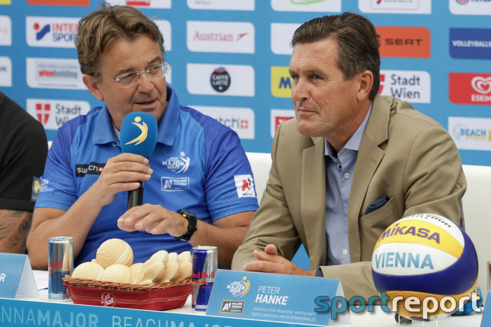 Pressekonferenz, A1 Major Beachvolleyball, Donauinsel, A1 Major