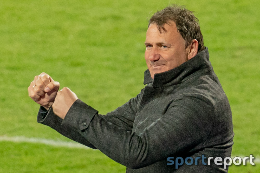 KSV-Trainer Ibrakovic feiert den Aufstieg in die 3. Runde des ÖFB-Cups