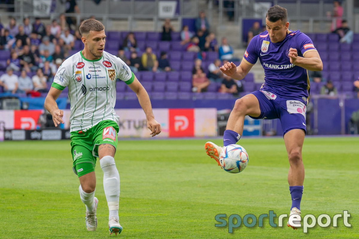 Austria Wien fährt Dreier bei Austria Lustenau ein - Bild © Sportreport Austria Lustenau, Austria Wien, #alufak, #faklive