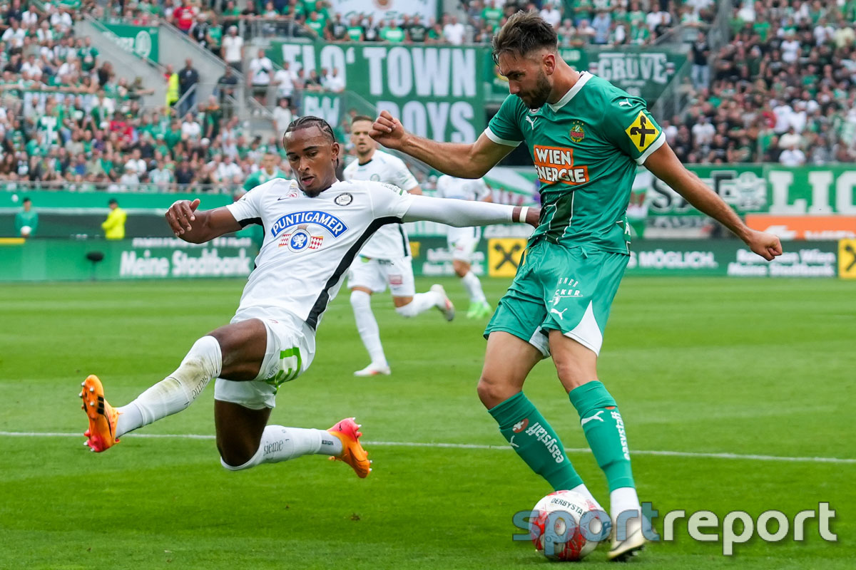 Dank „Last-Minute-Elfer“ – SK Rapid punktet in Unterzahl bei Tabellenführer Sturm Graz - Bild © Sportreport Rapid, SK Rapid, Rapid Wien, Sturm Graz, #STUSCR, #SCR2024