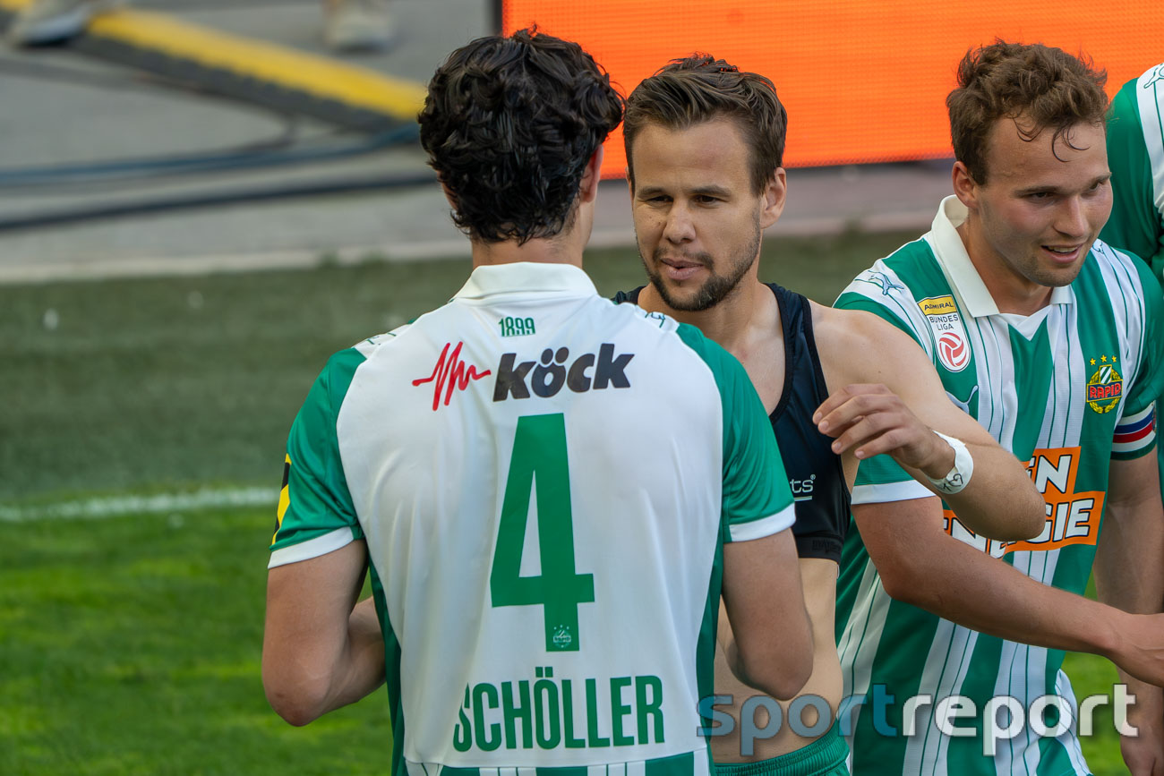 Rapid Matchwinner Schöller & Torschütze zum 3:0 Schaub im Playoff-Rückspiel SK Rapid vs SV Ried
© Gerhard Weingrill/Sportreport SK Rapid, SV Ried, Admiral Bundesliga, Play-off Finale Rückspiel, Allianz Stadion