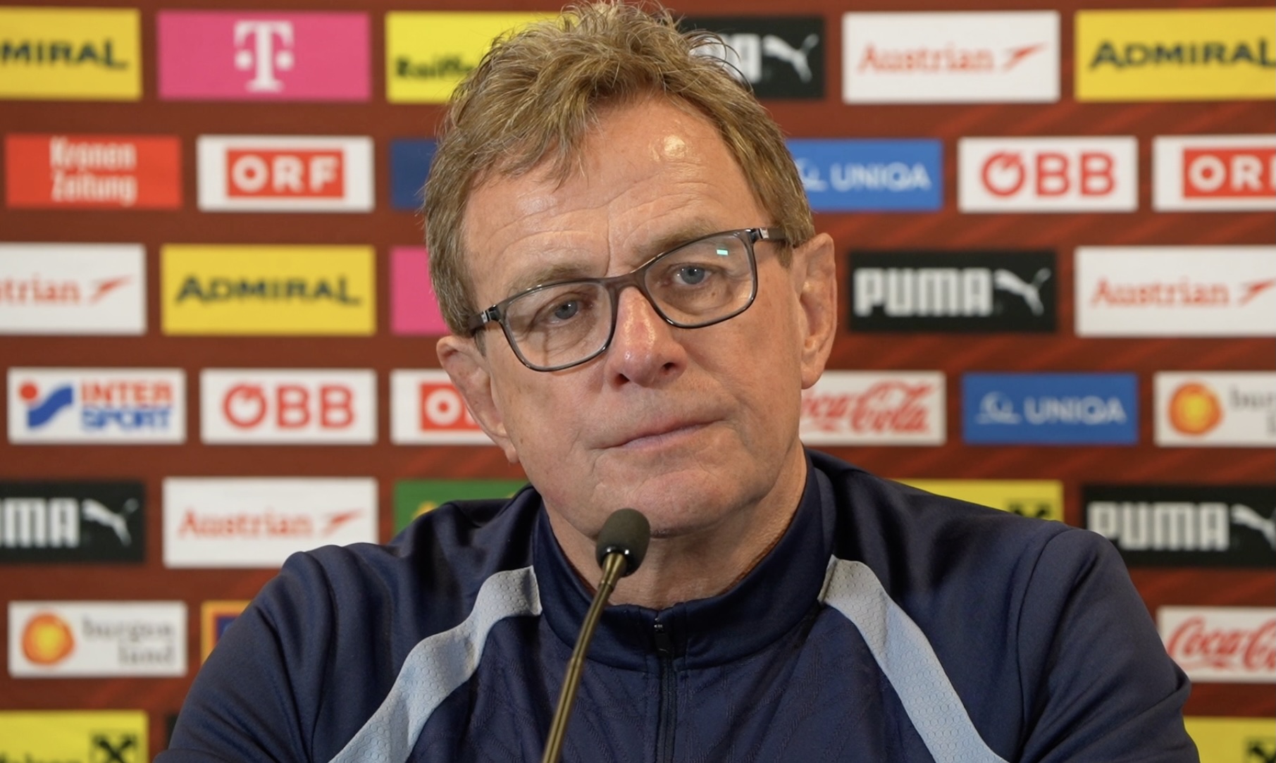 Video: Pressekonferenz mit Österreich-Trainer Ralf Rangnick Pressekonferenz von Ralf Rangnick nach Österreich – Südkorea im Ernst Happel Stadion