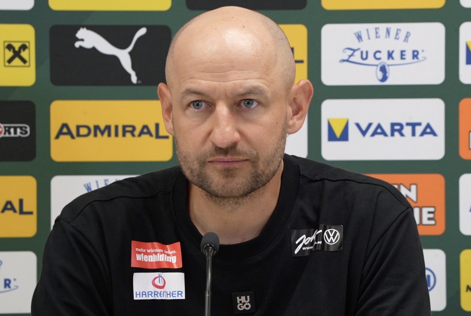 Pressekonferenz von Stephan Helm nach SK Rapid – FK Austria Wien Im Allianz Stadion 